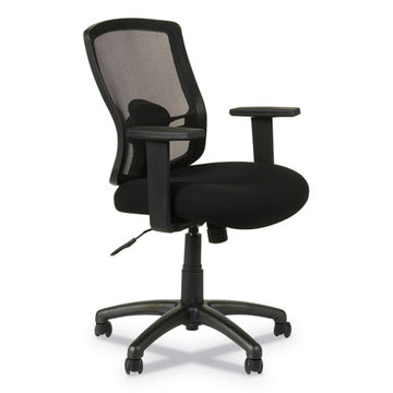 Alera® Alera Etros Series Mesh Mid-back Chair, Supports Up To 275 Lb, 18.03" To 21.96" Seat Height, Black freeshipping - TVN Wholesale